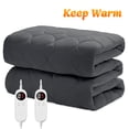 JUSTLET Comfy King Size Electric Heated Mattress Pad with Dual Heating