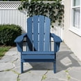 thumbnail image 1 of LOYALICE Outdoor Patio Chair, HDPE Plastic Adirondack Chair, Navy Blue, 1 of 11