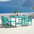 thumbnail image 1 of JUSTLET Outdoor Patio Dining Table, Patio Furniture, Turquoise (No Chairs), 1 of 5