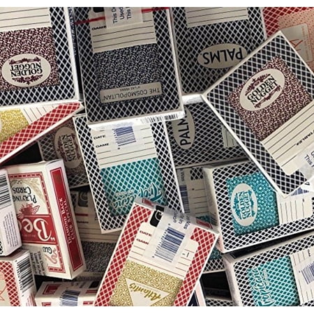 JUSTMIKEO 2-Pack Random Las Vegas Casino Table-Played Playing Cards Deck