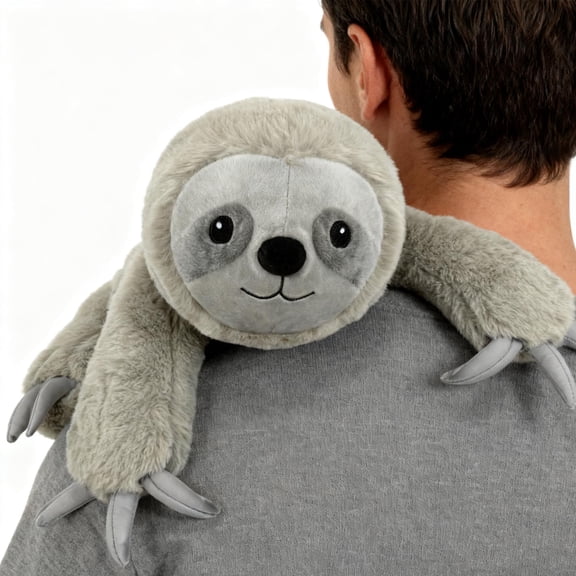 JUSTQUNSEEN 4.5 Lbs Weighted Stuffed Animals for Kids Adults 22" Cute Sloth Shaped Toys Soft Weighted Plush Toys Gifts for Christmas Easter Birthday Holidays Ideal Huggable Plush Pillow (Sloth) Y101