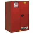 thumbnail image 1 of JUSTRITE 899021 Flammable Cabinet, 90 gal., Red, 1 of 1