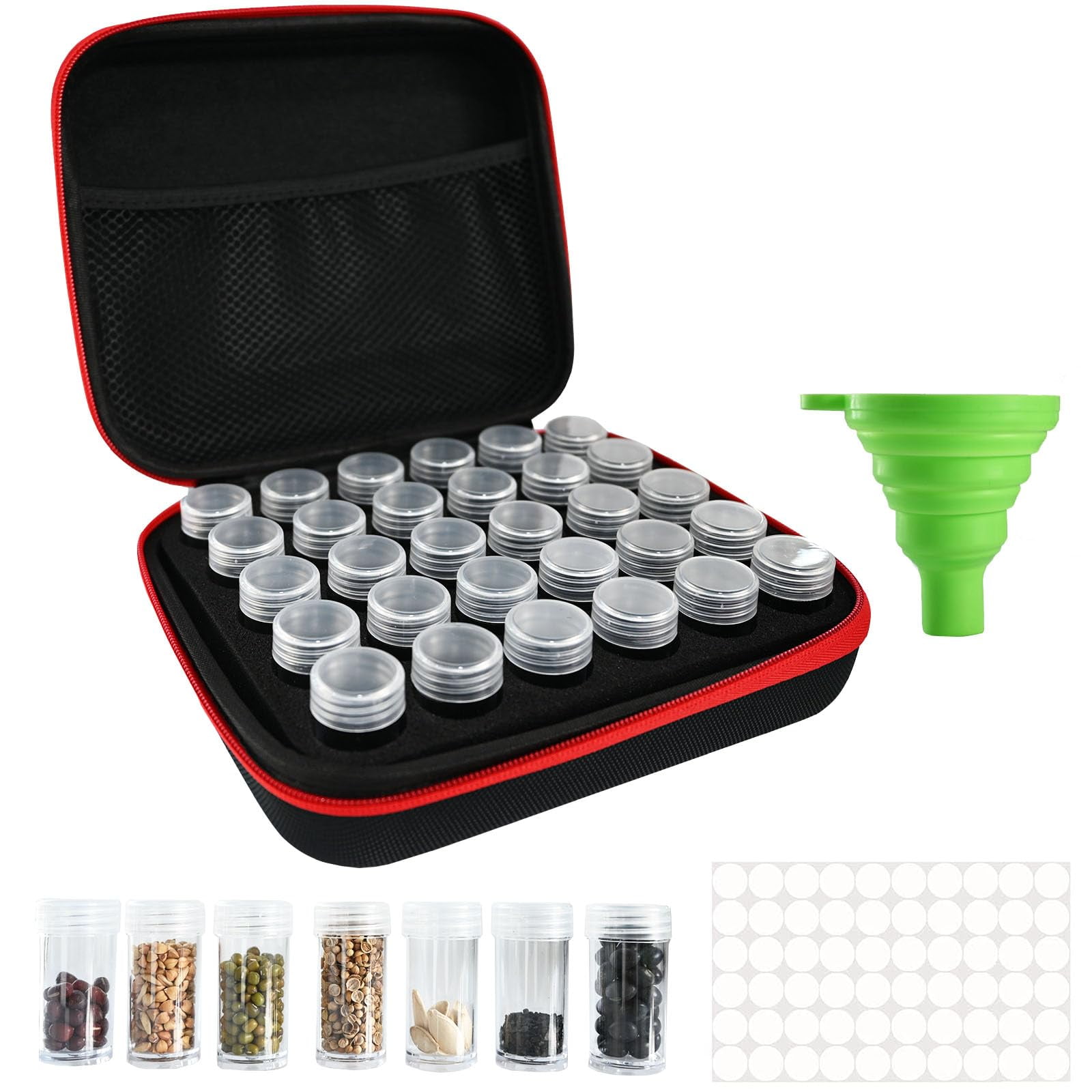 JUSUFU Seed Organizer, 30-Slot Sturdy Storage MVR1&nbsp;Box, Garden Seed Packet Organizer For Flower, Vegetable Plants And Seeds