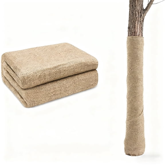 for JUTE Burlap Roll 40 Inch X 10Ft,Brown, Breathable Plant Protection Cover For Garden Frost Protection, Tree Wrapping And Craft Use(1 * 5 m 40in*15ft)