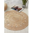 thumbnail image 1 of Kora Natural Round Braided Jute Carpet, 1 of 1