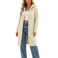 thumbnail image 1 of JUUNthy Womens Cable Knit Cardigan, Long Sleeve Hooded Button Front Casual Fall Winter Sweater Coat Beige 2XL, 1 of 14