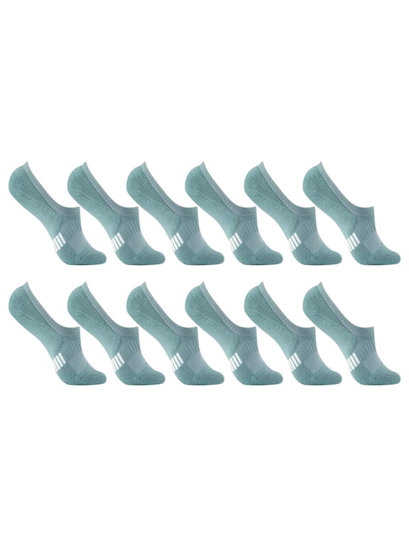 Womens Mens Ankle Socks 6-Pack, No Show Low Cut Comfort Breathable Cushioned Athletic Socks Army Green