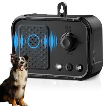 MALOK Anti-Bark Device - Rechargeable Ultrasonic Dog Bark Deterrent With 3 Modes & 30ft Range