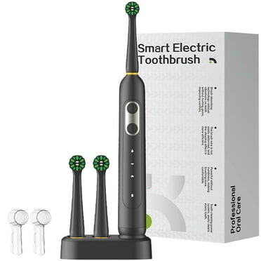 JUUTREN Electric Toothbrush for Adults and Kids，Rechargeable Sonic Toothbrush with 2 Brush Heads,3 Modes and 2-Minute Smart Timer Reminder