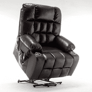 JUUXO Oversized Lay Flat Lift Recliner Chair with Cup Holders, Extra Large Power Lift Chair for Elderly with Heat & Massage, Big Tall 400 lbs