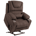 thumbnail image 1 of JUUXO Oversized Lift Chair Lay Flat 74.2" Length, Large Power Lift Recliner for Elderly, Extra Wide Heated Massage Chair for Big and Tall in 25" Seat Width, 400 lbs, 1 of 9