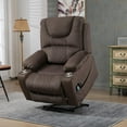 thumbnail image 1 of JUUXO Oversized Lift Recliner Chair, 26-inch Extra Wide Seat Big Man Recliner, Large Power Lift Chair with Heated Massage & Cup Holder, 1 of 9