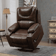 thumbnail image 1 of JUUXO Lift Chairs Collection Adult Oversized Lift Chair with Heated, Breathable Faux Leather, Solid Print, Living Room, 1 of 9