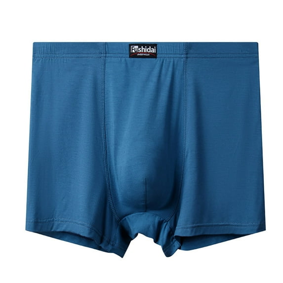 JUUYY 2XL-13XL Men's Big and Tall Breathable Boxer Briefs, Moisture Wicking Underwear, Relaxed Fit Boxers Sky Blue 13XL