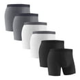 thumbnail image 1 of JUUYY 6/8PC Boxers for Men Cotton Men's Underwear Boxer Shorts Breathable Mens Boxer, Loose Fit, Multi Pack Black#1 XXL, 1 of 5