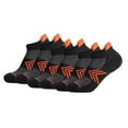 thumbnail image 1 of JUUYY 6 Pairs Mens Socks For Athletic Ankle Socks Short Breathable Cotton Socks With Cushioned Sole Orange L, 1 of 3