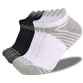 thumbnail image 1 of JUUYY Ankle Athletic Running Socks Cushioned Breathable Low Cut Sports Tab Socks for Men and Women (6 Pairs) Clear L, 1 of 4