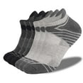 thumbnail image 1 of JUUYY Ankle Athletic Running Socks Cushioned Breathable Low Cut Sports Tab Socks for Men and Women (6 Pairs) Silver M, 1 of 4