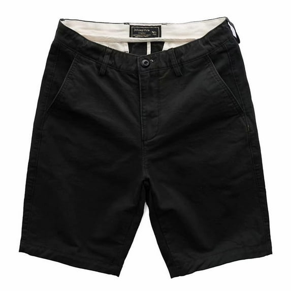 JUUYY Cargo Shorts for Men Stretch Waist Button Fly Work Shorts Outdoor Hiking Workout Golf Business Casual Twill Shorts with Pockets Black S