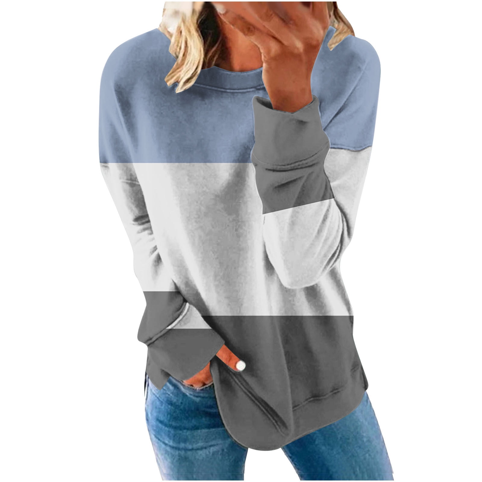 Women's Multicolor Striped Pattern Cozy Shirt main image 0
