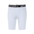 thumbnail image 1 of JUUYY Compression Shorts for Men Stretch Running Sport Under Shorts Cool Dry Athletic Gym Fitness Workout Tights Shorts Underwear White L, 1 of 6