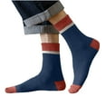 thumbnail image 1 of JUUYY Cushion Crew Sock for Men - Comfortable Cotton Socks - Moisture-Wicking Socks - (1 Pair) Navy Free Size, 1 of 3