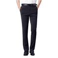 thumbnail image 1 of JUUYY Dress Pants for Men Regular Fit Stretch Chino Pants Flat Front Straight Business Work Pants Trendy Casual Trousers Navy 30, 1 of 8
