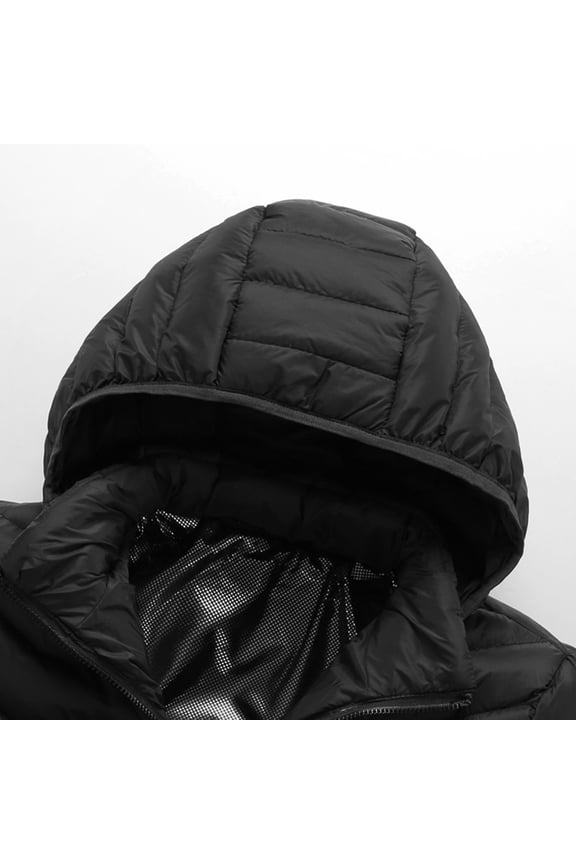 Heated Jacket for Women and Men Smart Electric11 Heating Zones Heated Coat USB Detachable Hood Black XXXXXL
