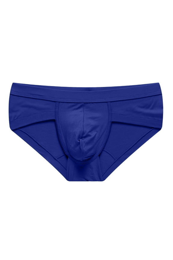 Men Underwear Ultra-thin Breathable and Smooth Men's Modal Moisture Wicking Briefs Intimates Blue XL