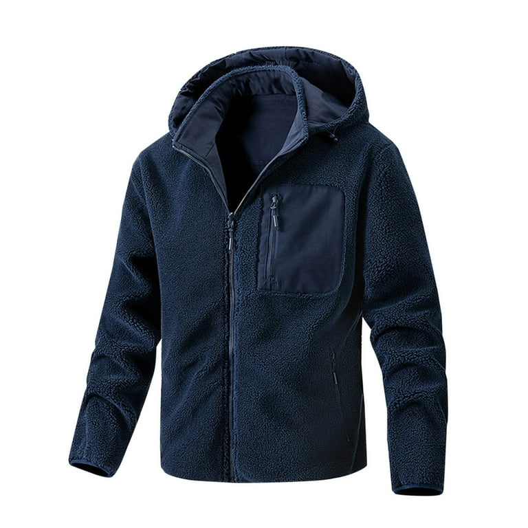 Men's Hooded Solid Color Cardigan Long Sleeve Jacket Men's Hooded Solid Color Cardigan Long Sleeve Jacket