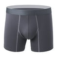 thumbnail image 1 of JUUYY Men’s Ball Caddy Boxer Brief with Built in Pouch Support, Micro Modal, Moisture Wicking, Ultra Soft Dark Gray M, 1 of 4