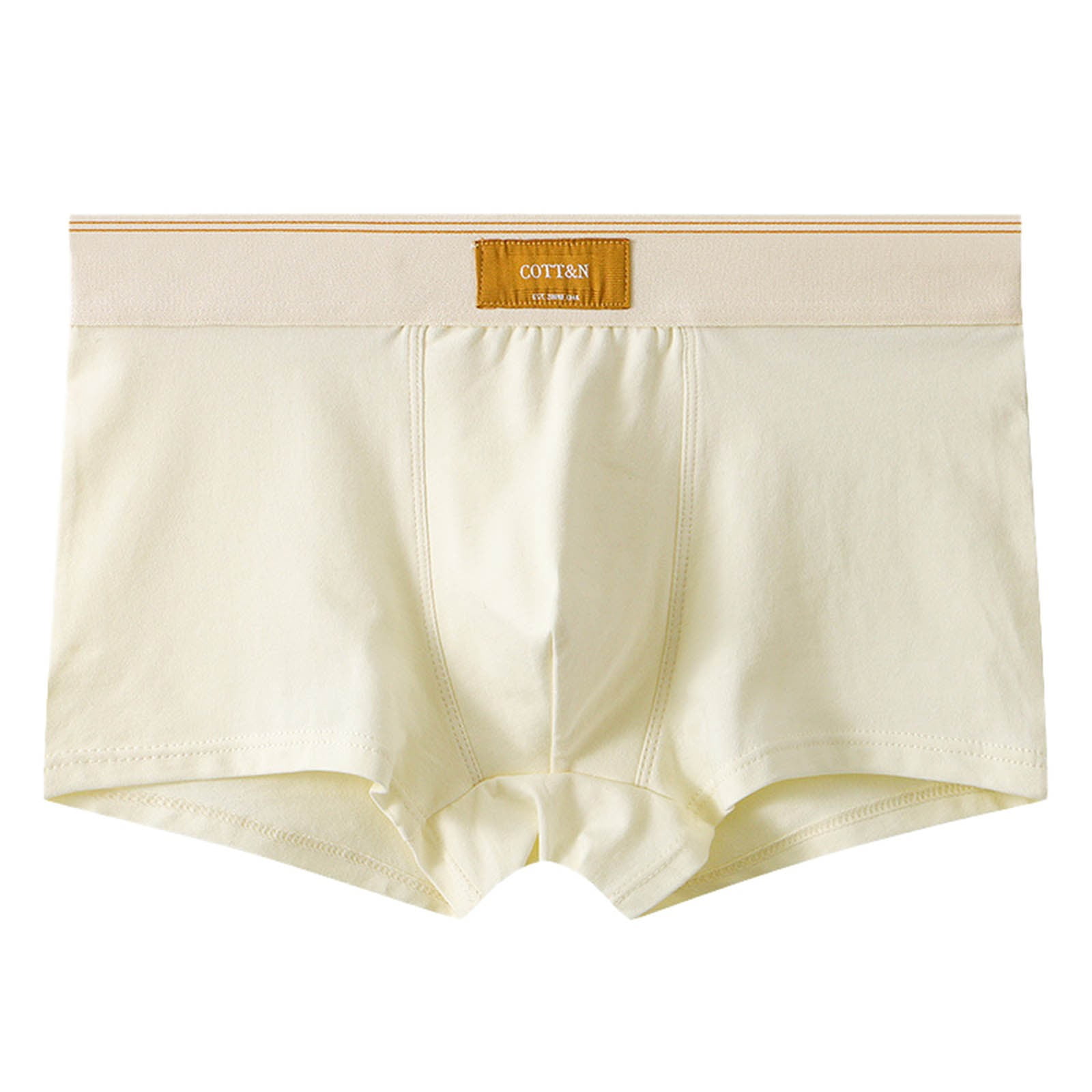 JUUYY Men's Basic Solid Boxer Briefs 3 Inch Inseam Breathable and ...