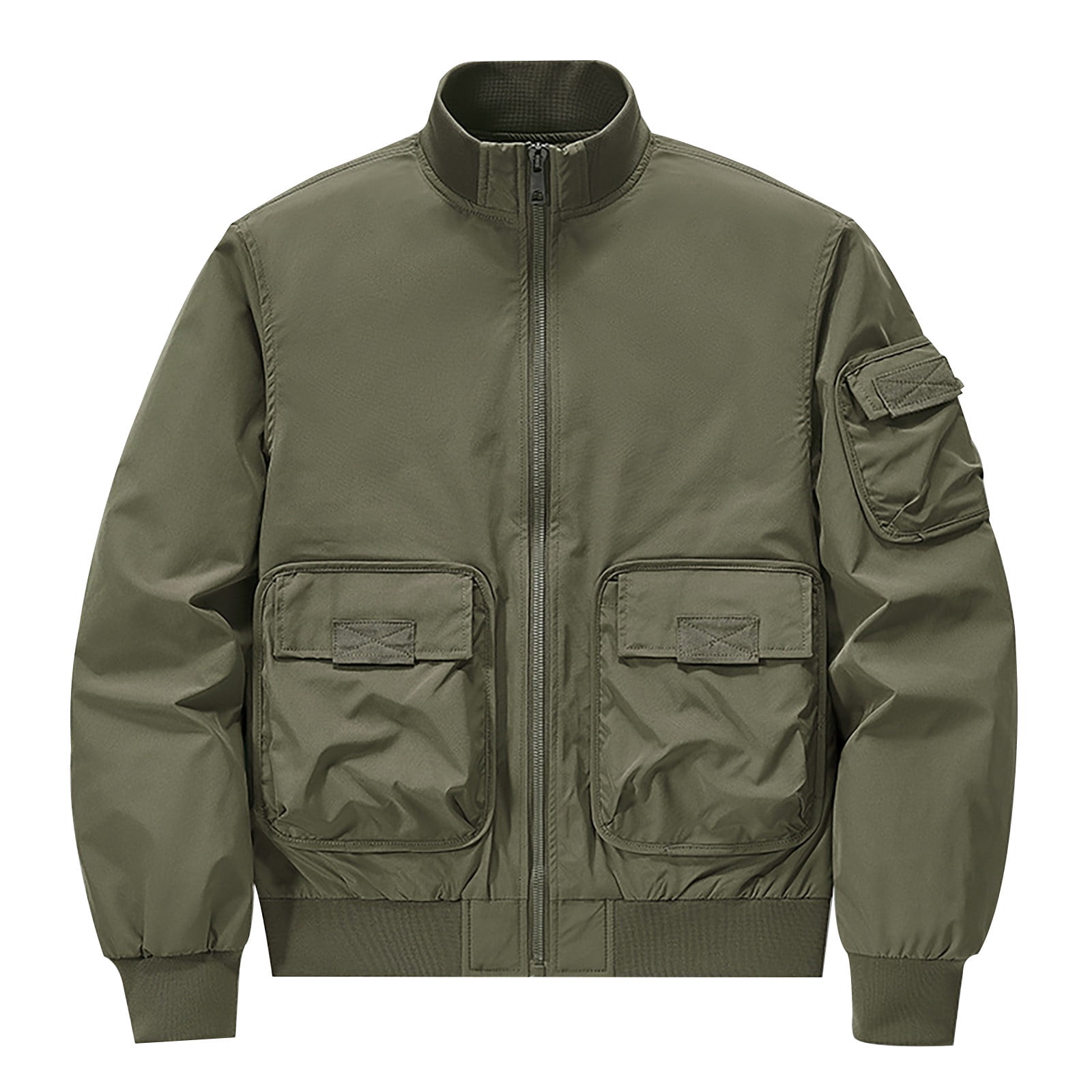 JUUYY Men's Bomber Jackets Fall Winter Cotton Zip Up JUUYY Men's Bomber Jackets Fall Winter Cotton Zip Up