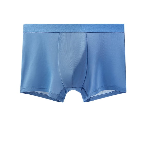 JUUYY Men's Boxer Shorts Underwear Quicking Dry Breathable Big and Tall Boxers Moisture Wicking Boxers for Men Sky Blue XXL