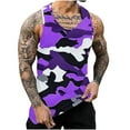 thumbnail image 1 of JUUYY Men's Camouflage Workout Tank Tops Quick Dry Gym Bodybuilding Training Fitness Sleeveless Muscle T Shirts Camouflage#4 XXXXL, 1 of 5