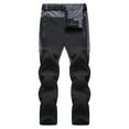 thumbnail image 1 of JUUYY Men's Cargo Pants Casual Loose Fit Comfy Hiking Pants with Belt Zipper Waist Outdoor Sports Workout Tactical Pants Black XXL, 1 of 9