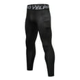 thumbnail image 1 of JUUYY Men's Compression Pants Solid Color Compression Pants Tights Leggings Sports Baselayer Running Athletic Workout Leggings Black XL, 1 of 3