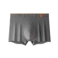 thumbnail image 1 of JUUYY Men's Cotton Boxer Shorts Silk Feeling Underwear with Button Fly Silky Boxers for Men Dark Gray XXL, 1 of 3