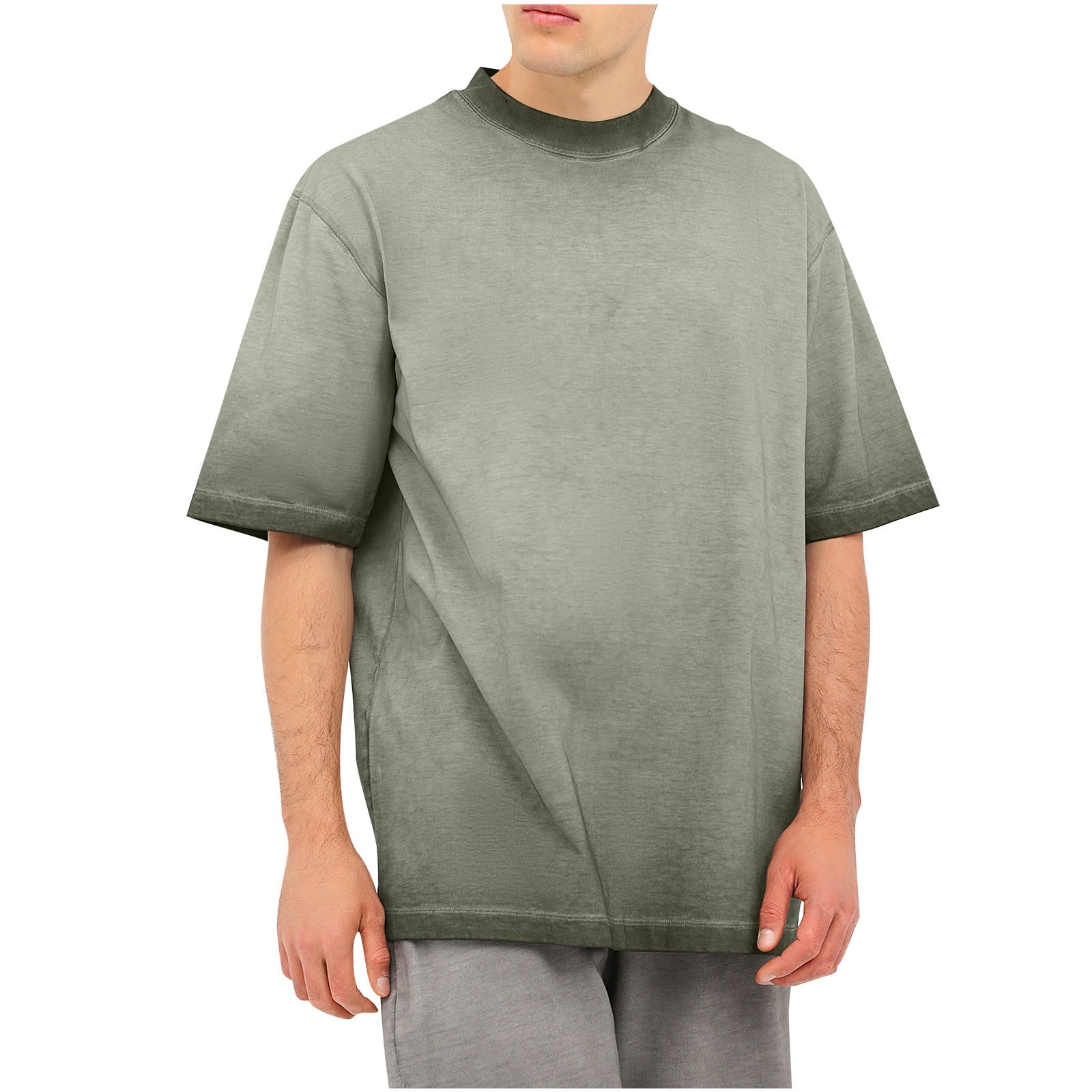 JUUYY Men's Cotton T-Shirt - Regular Fit Solid Crew Neck