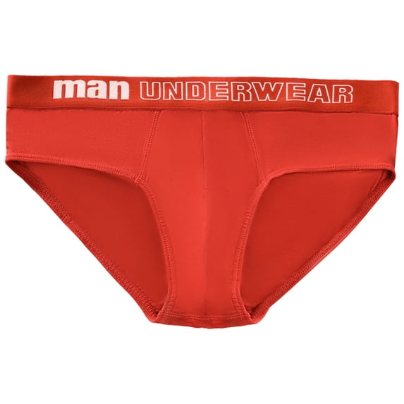JUUYY Men's Cotton Underwear Tag Free Breathable Moisture Wicking Briefs Anti-chafing Underpants Red S