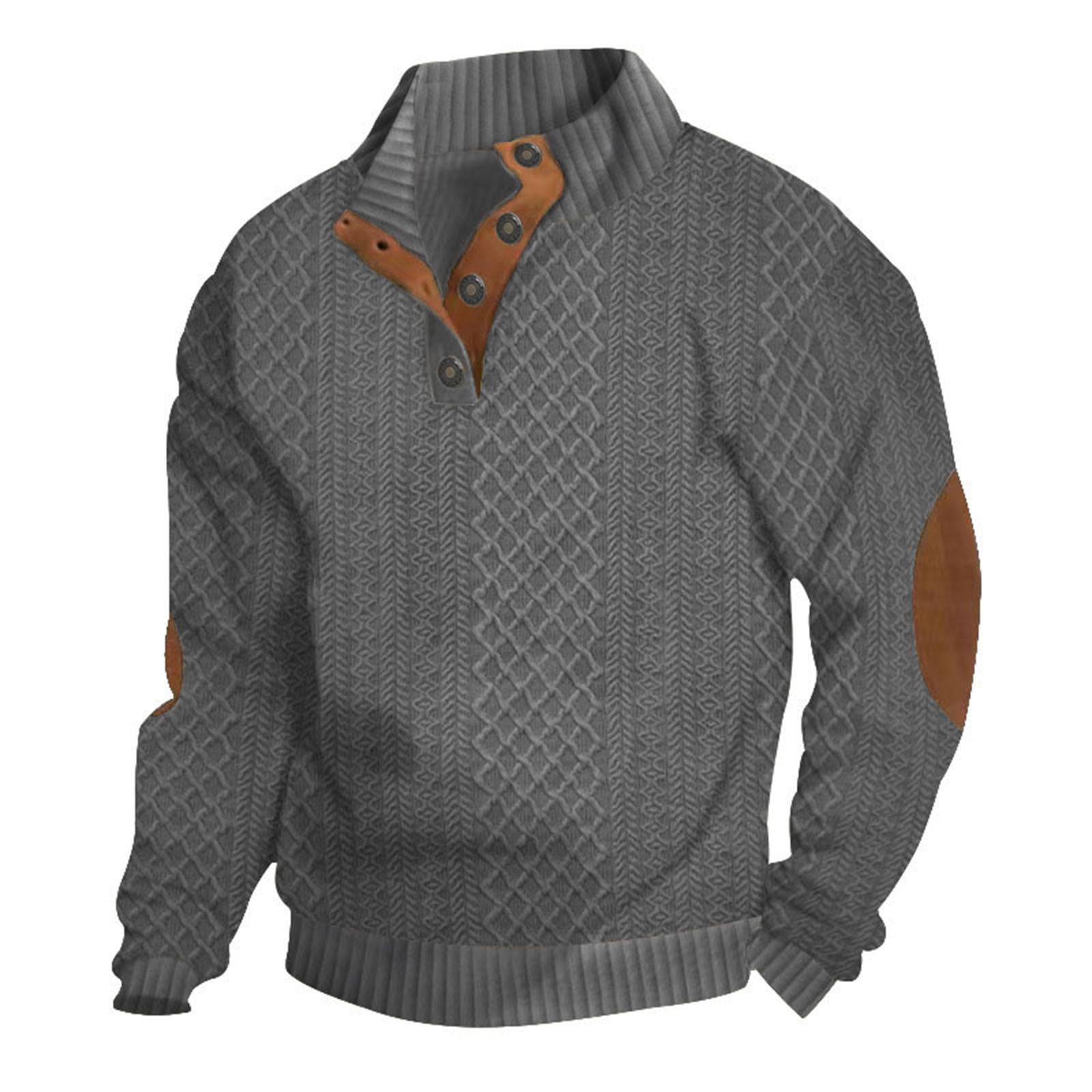 メンズウェア CLUBHAUS Elbow Patched Sweater - Gray 615A5767_1024x.jpg?v=1575683320