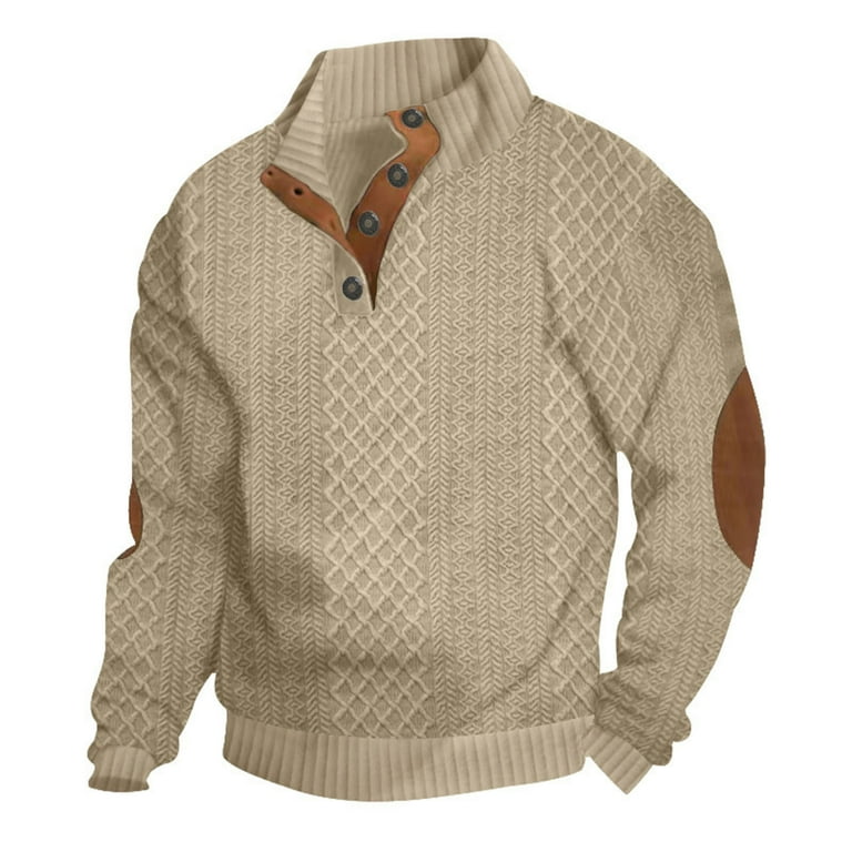Patch sleeve sweater sales