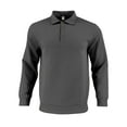 thumbnail image 1 of JUUYY Men's Golf Shirts Long Sleeve Button Up Textured Casual Lapel Collar Regular Fit Business Workout T-Shirt Tops Dark Gray XXXL, 1 of 3