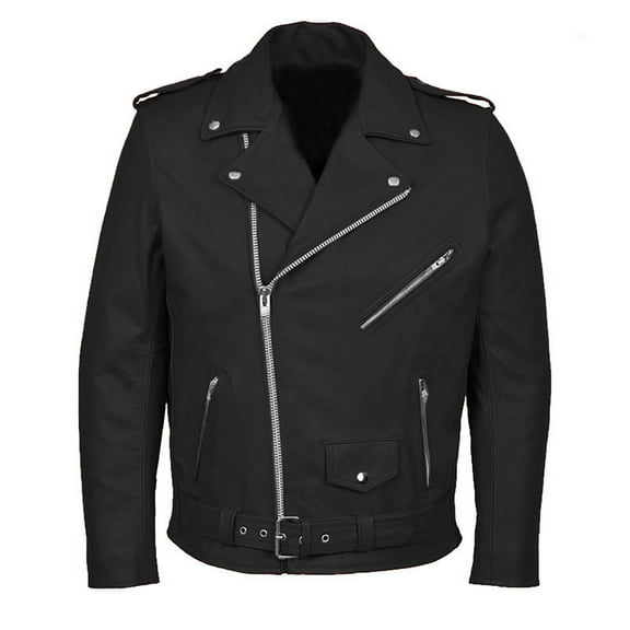 JUUYY Men's Leather Jacket Lambskin Winter Vintage Motorcycle Biker Jacket Coat Soft Stylish Moto Ride Racing Jacket Black XL