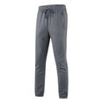 thumbnail image 1 of JUUYY Men's Lightweight Tapered Joggers Pants Casual Elastic Waist Quick Dry Slim Fit Workout Running Sweatpants with Zipper Pocket Dark Gray M, 1 of 4