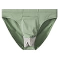thumbnail image 1 of JUUYY Men's Mesh Brief Underwear, Tag Free & Breathable, Split Underwear Briefs Moisture-Wicking Green L, 1 of 5