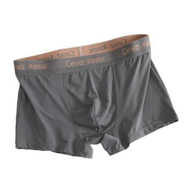 JUUYY Men's Quick Dry Action Blend Boxer Briefs - Moisture-Wicking & Breathable for All-Day Comfort Dark Gray XXL