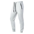 thumbnail image 1 of JUUYY Men's Running Pants Casual Sports Zip Pockets Tapered Leg Loose Drawstring Elastic Waist Breathable Workout‌ Joggers Pants Gray XXL, 1 of 3