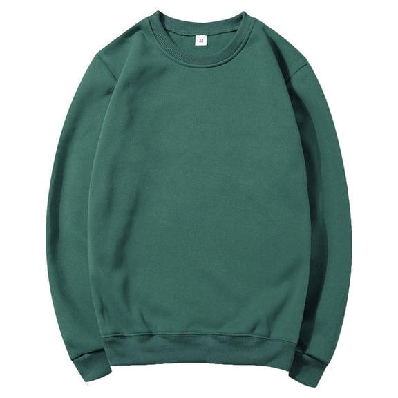 JUUYY Men 's Solid Color Crewneck Sweatshirts Casual Long Sleeve Pullover Moisture Wicking Athletic Workout Sweat Shirts Army Green XXL