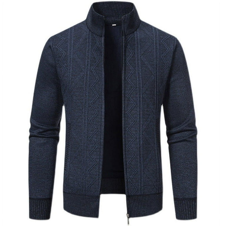 Men's Solid Color Casual Knit Cardigan Men's Solid Color Casual Knit Cardigan
